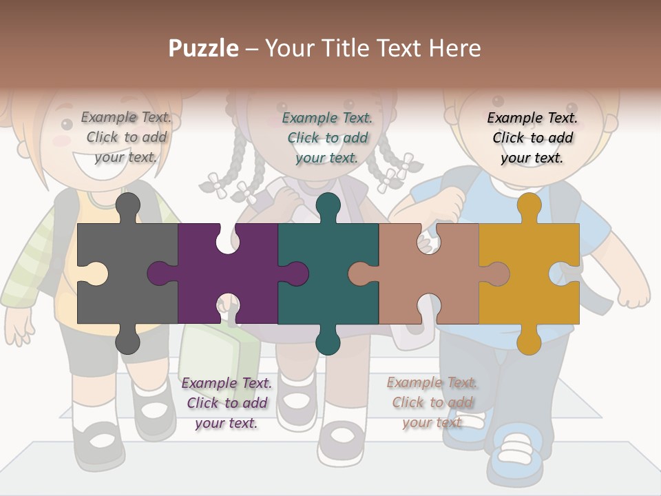 School Kindergarten Preschooler PowerPoint Template