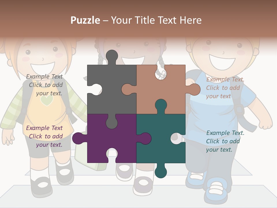 School Kindergarten Preschooler PowerPoint Template
