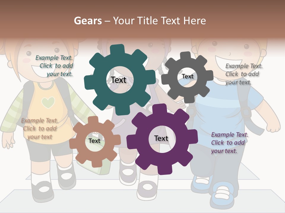 School Kindergarten Preschooler PowerPoint Template