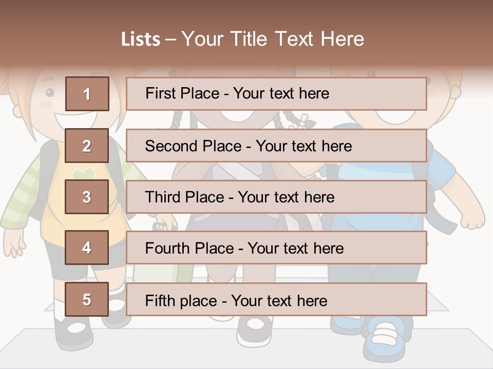 School Kindergarten Preschooler PowerPoint Template