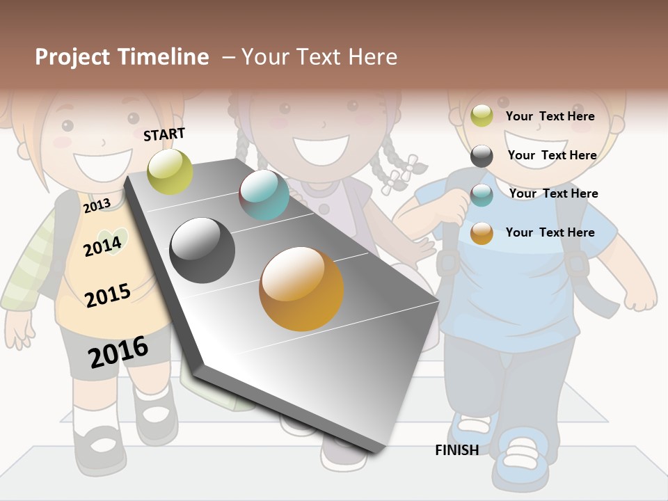 School Kindergarten Preschooler PowerPoint Template