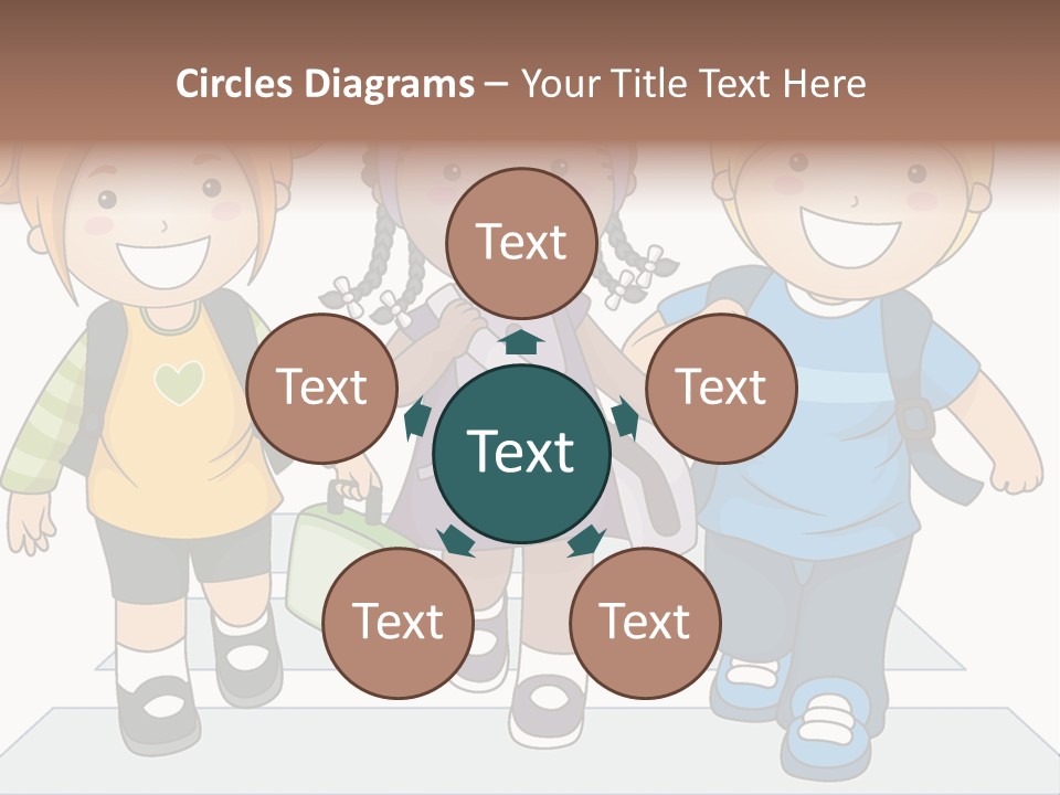 School Kindergarten Preschooler PowerPoint Template