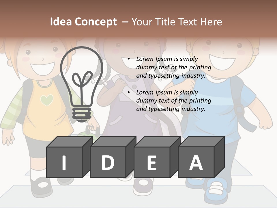 School Kindergarten Preschooler PowerPoint Template