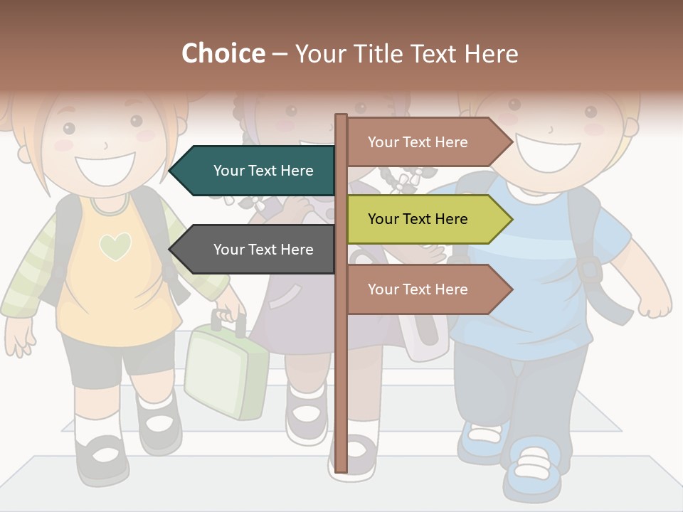 School Kindergarten Preschooler PowerPoint Template