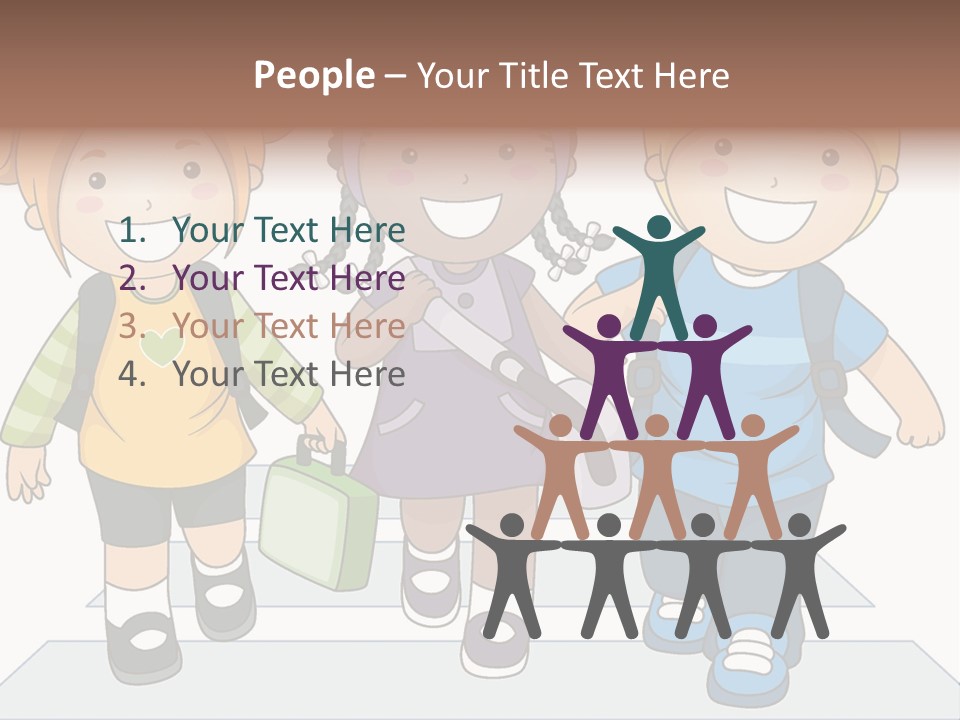 School Kindergarten Preschooler PowerPoint Template