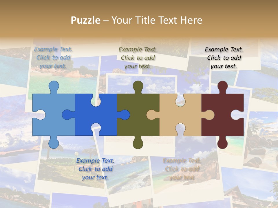 Collage Vacation Resort PowerPoint Template