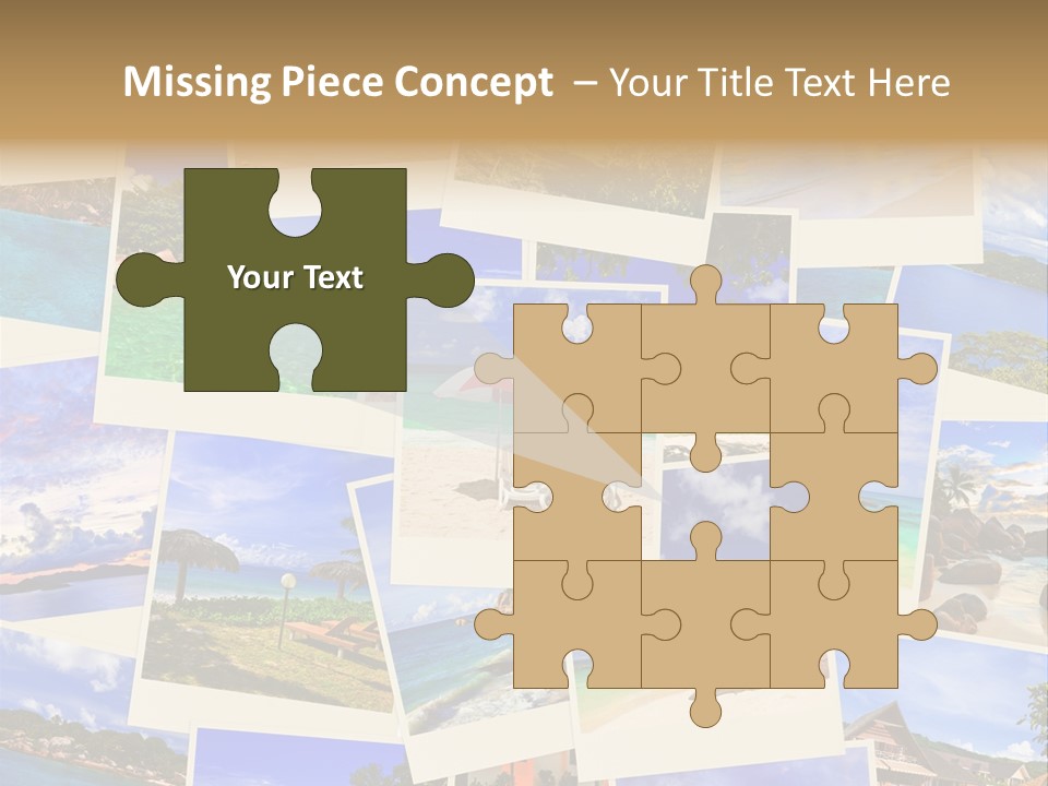 Collage Vacation Resort PowerPoint Template