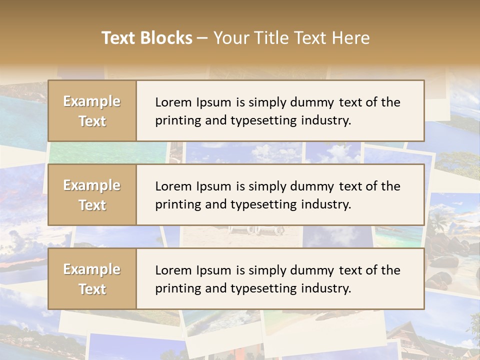 Collage Vacation Resort PowerPoint Template