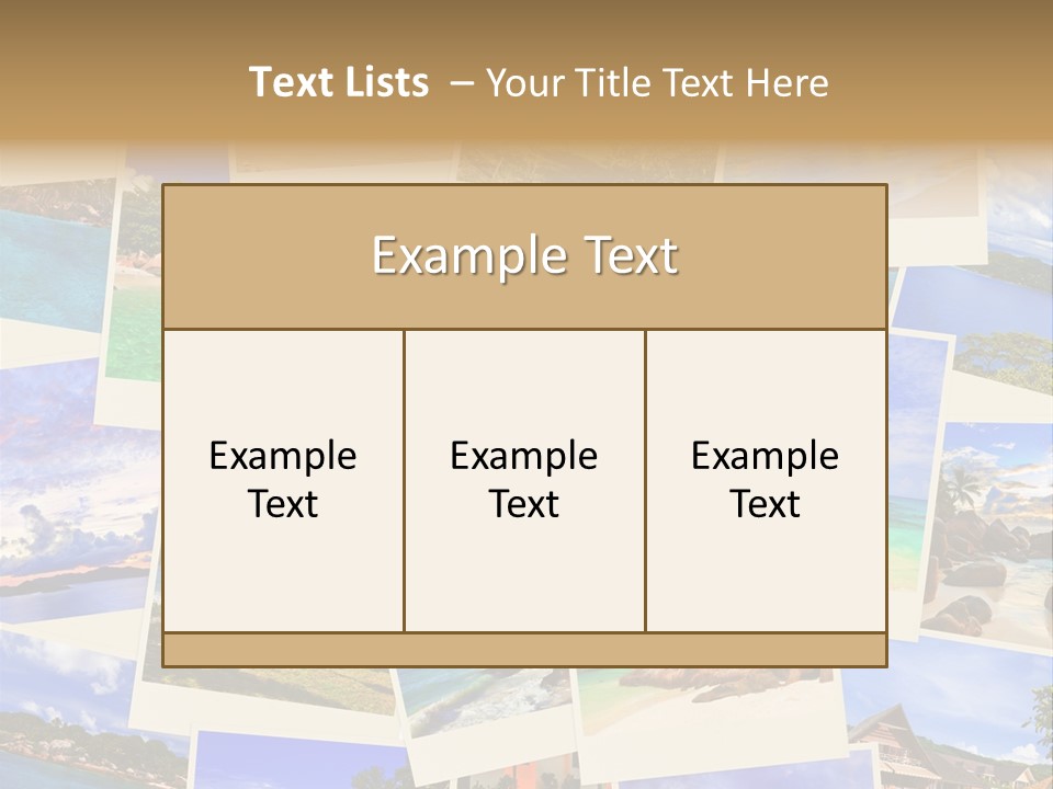 Collage Vacation Resort PowerPoint Template