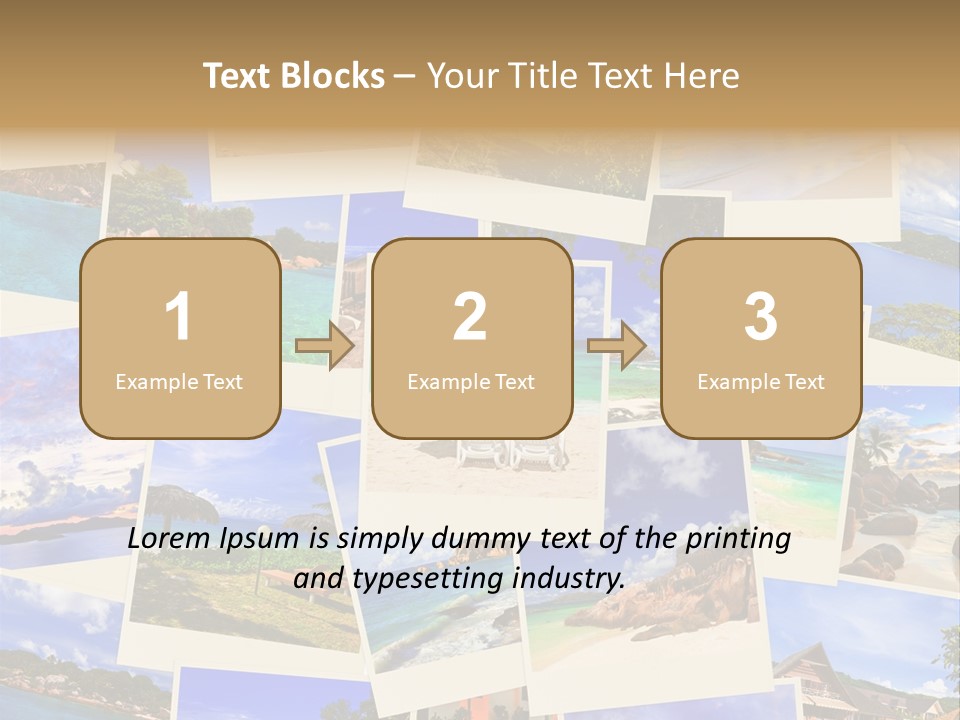 Collage Vacation Resort PowerPoint Template