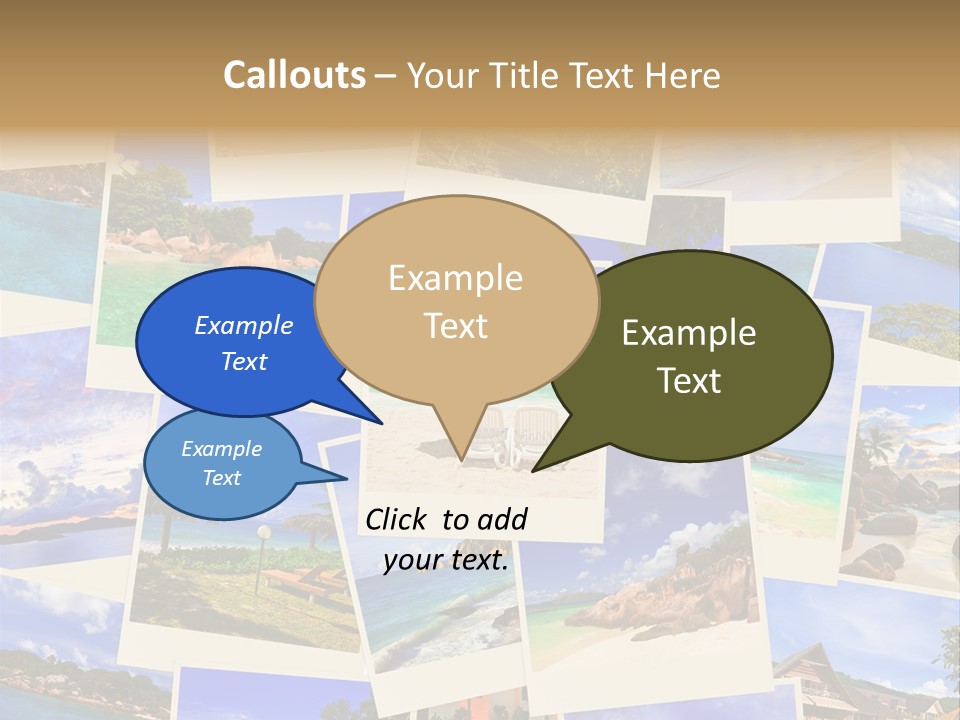 Collage Vacation Resort PowerPoint Template