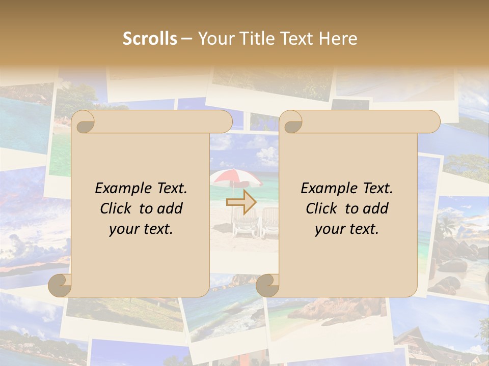 Collage Vacation Resort PowerPoint Template