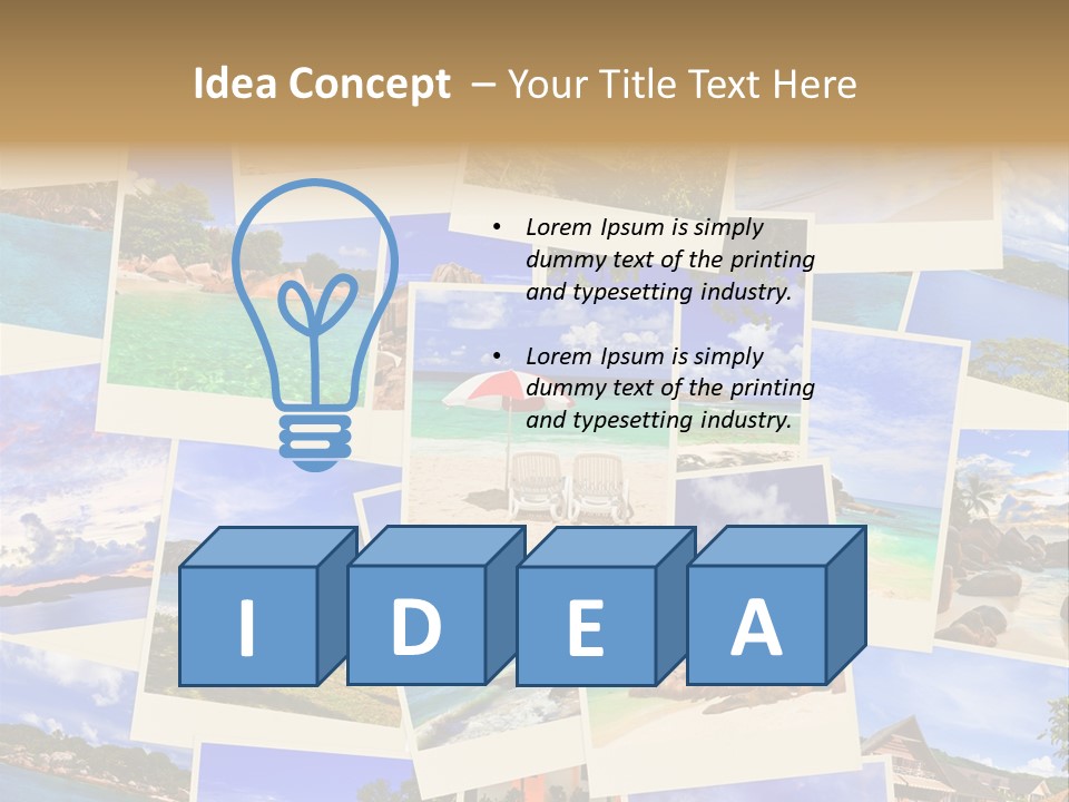 Collage Vacation Resort PowerPoint Template