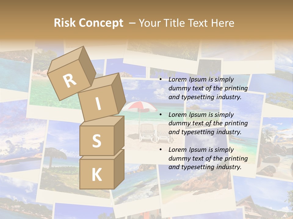 Collage Vacation Resort PowerPoint Template