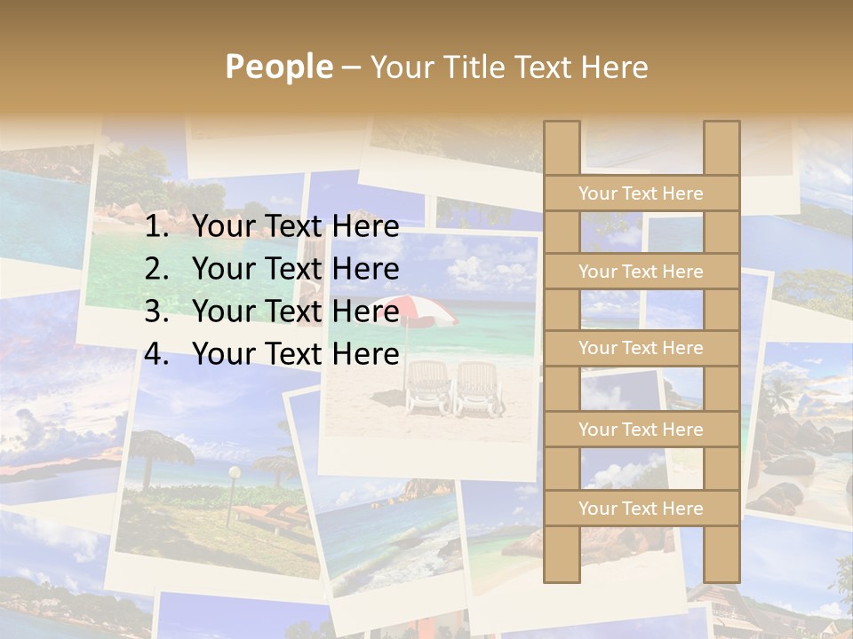 Collage Vacation Resort PowerPoint Template