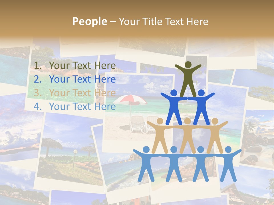 Collage Vacation Resort PowerPoint Template