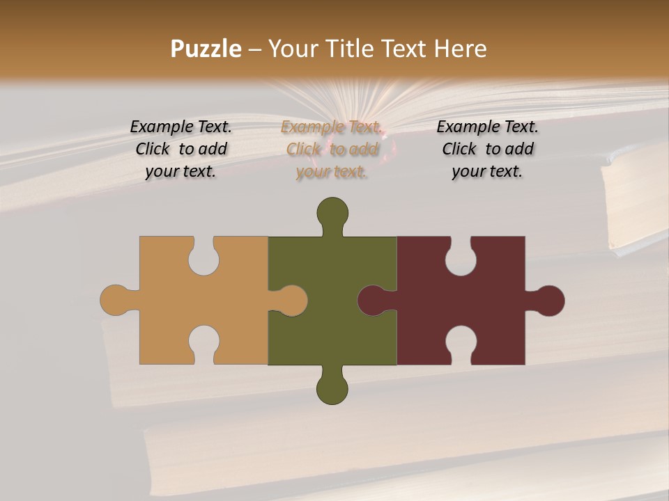 A Stack Of Books Powerpoint Presentation Template PowerPoint Template