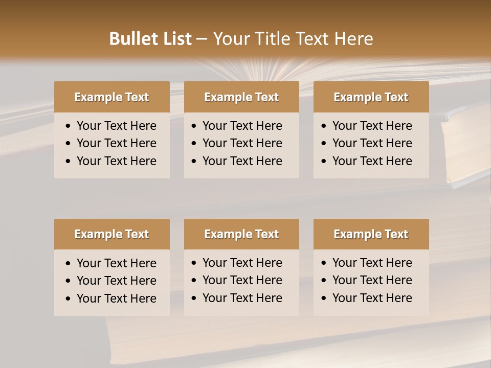 A Stack Of Books Powerpoint Presentation Template PowerPoint Template