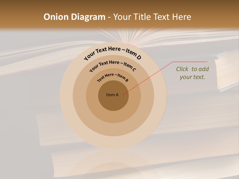 A Stack Of Books Powerpoint Presentation Template PowerPoint Template