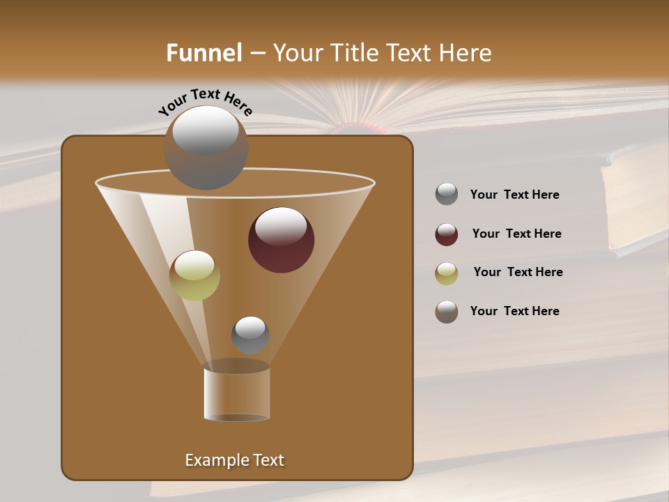A Stack Of Books Powerpoint Presentation Template PowerPoint Template