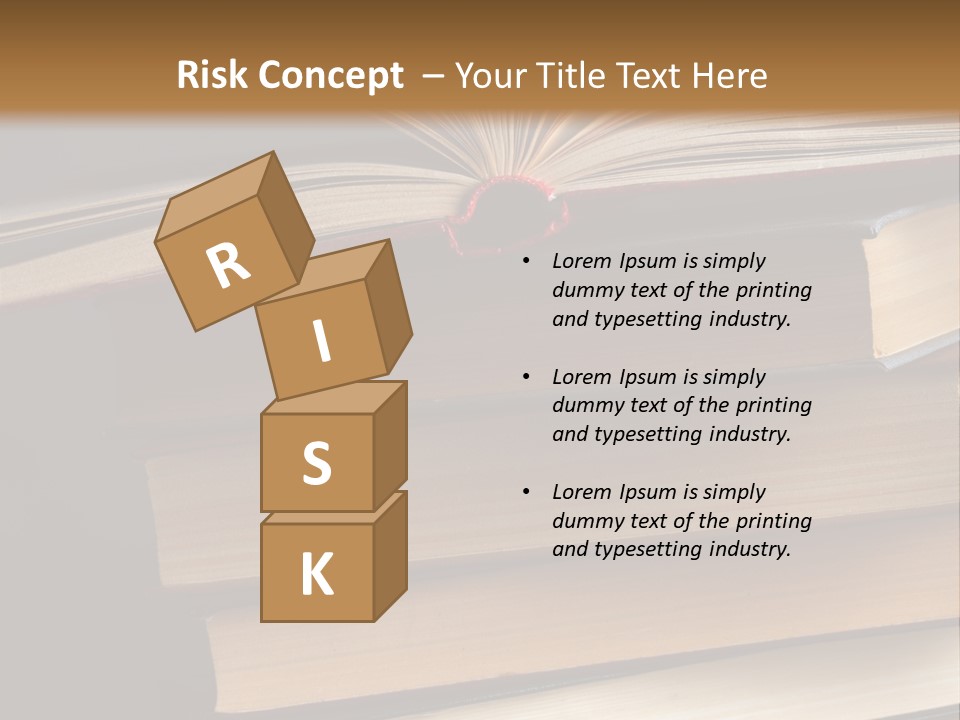 A Stack Of Books Powerpoint Presentation Template PowerPoint Template