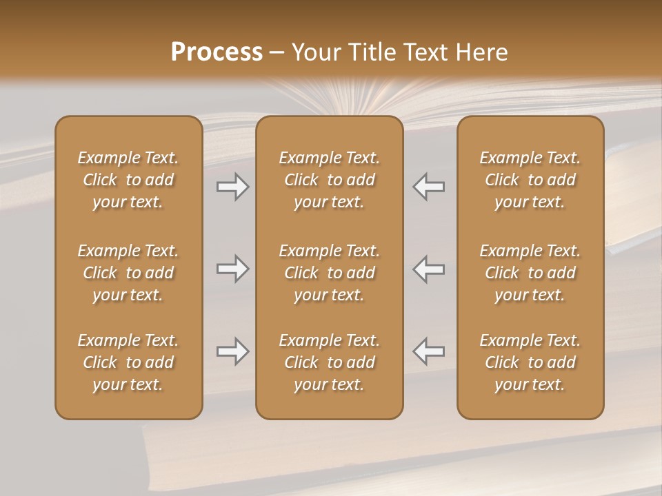 A Stack Of Books Powerpoint Presentation Template PowerPoint Template