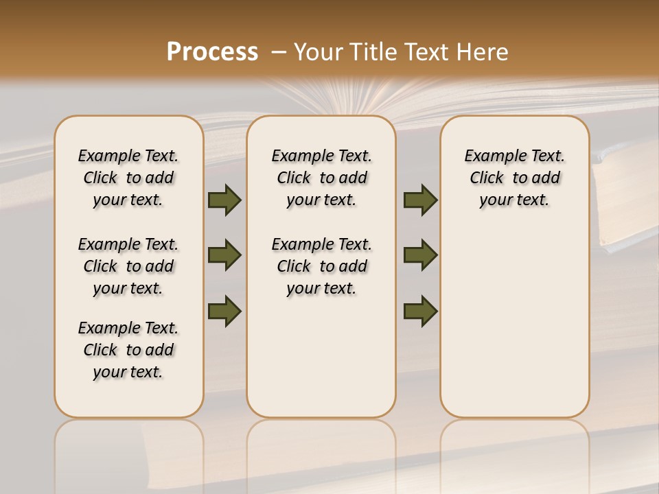 A Stack Of Books Powerpoint Presentation Template PowerPoint Template