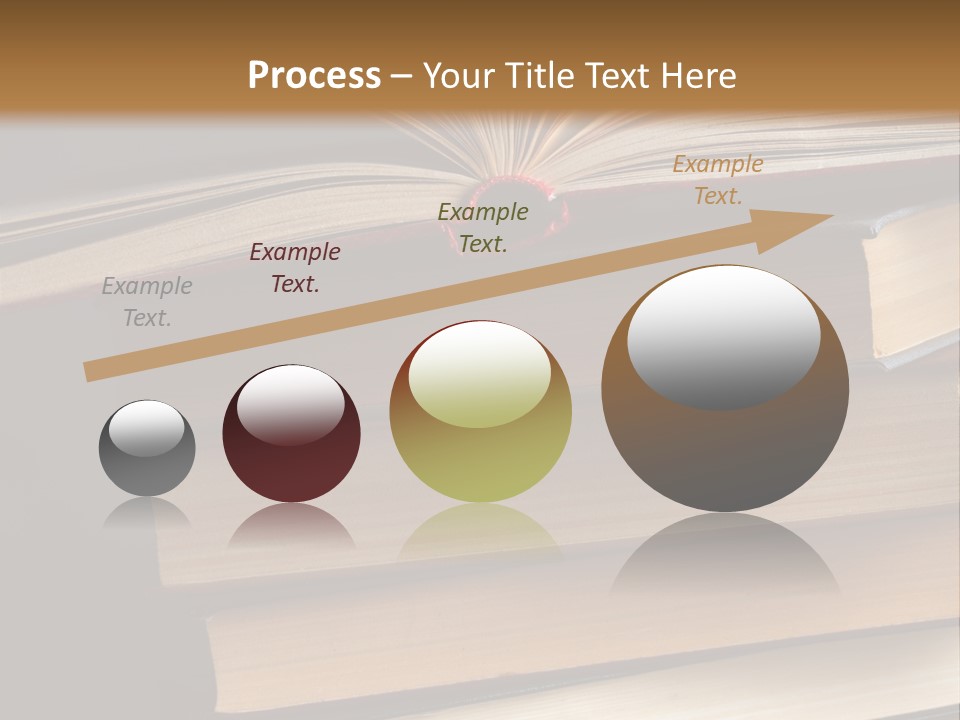 A Stack Of Books Powerpoint Presentation Template PowerPoint Template