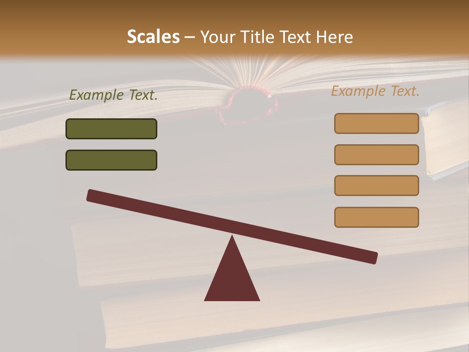 A Stack Of Books Powerpoint Presentation Template PowerPoint Template
