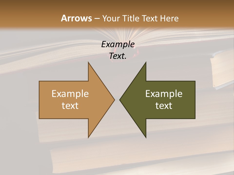 A Stack Of Books Powerpoint Presentation Template PowerPoint Template