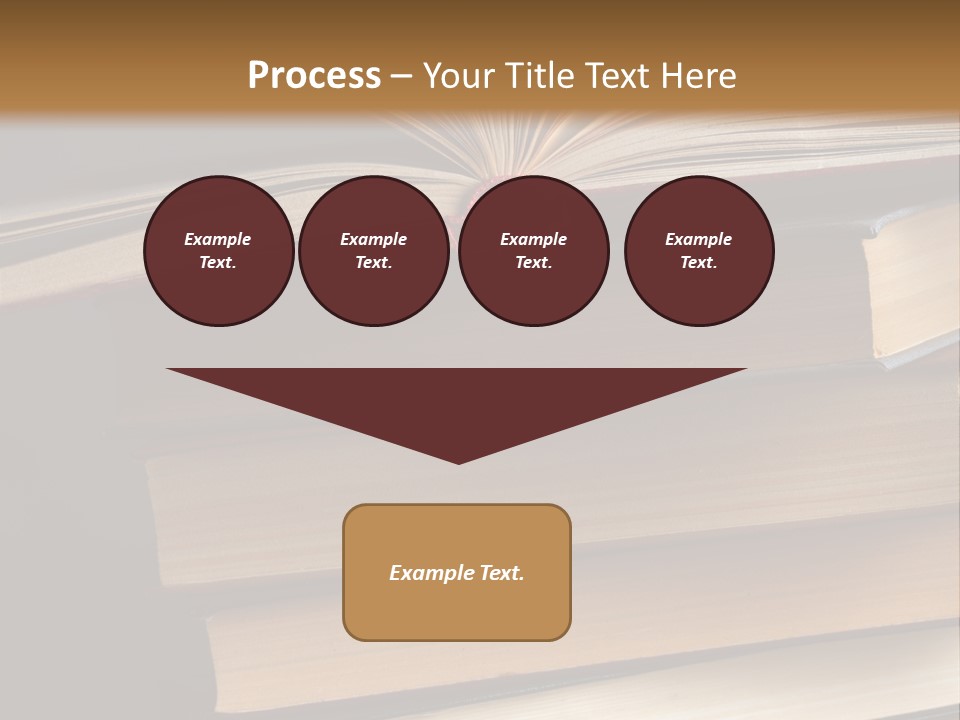 A Stack Of Books Powerpoint Presentation Template PowerPoint Template