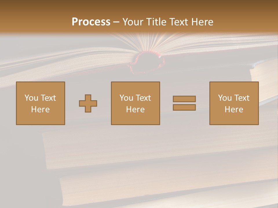 A Stack Of Books Powerpoint Presentation Template PowerPoint Template