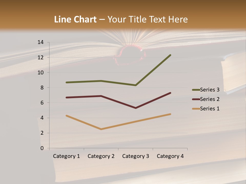 A Stack Of Books Powerpoint Presentation Template PowerPoint Template