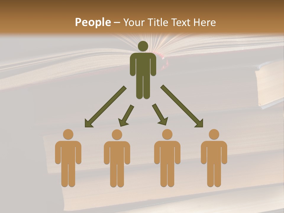 A Stack Of Books Powerpoint Presentation Template PowerPoint Template