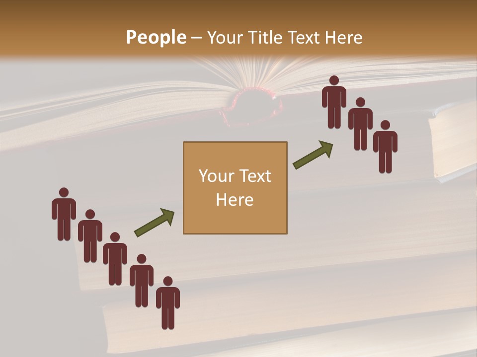 A Stack Of Books Powerpoint Presentation Template PowerPoint Template