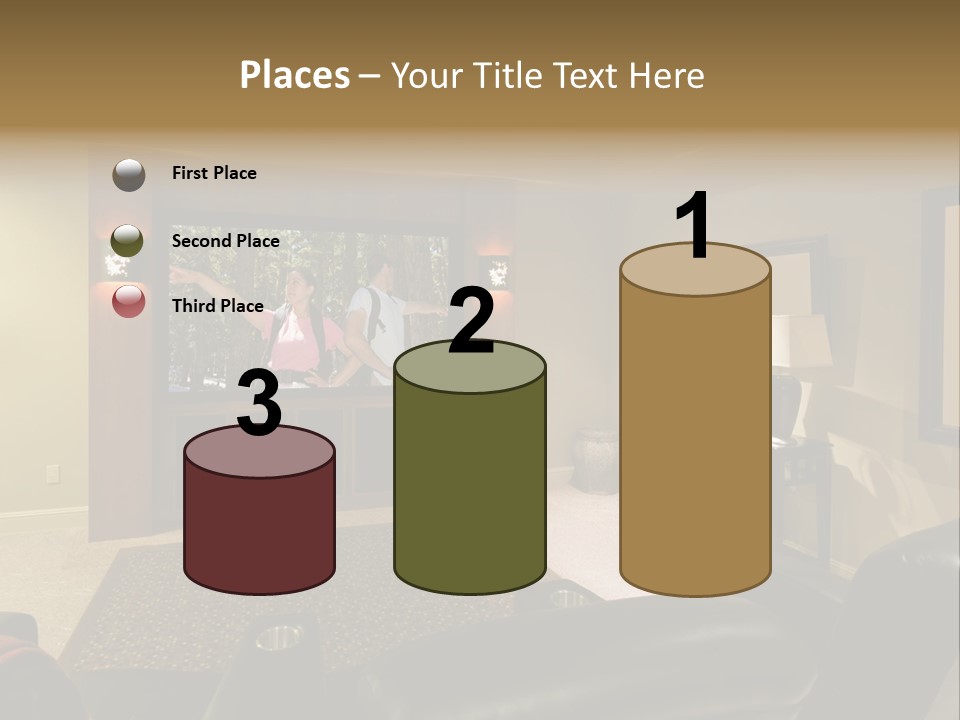 White Glass Cream Of Rice PowerPoint Template