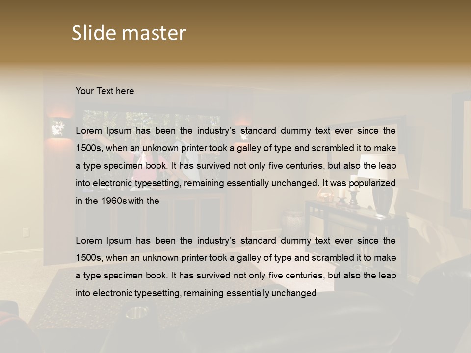 White Glass Cream Of Rice PowerPoint Template