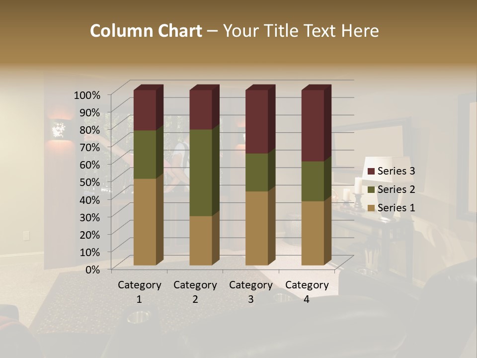 White Glass Cream Of Rice PowerPoint Template