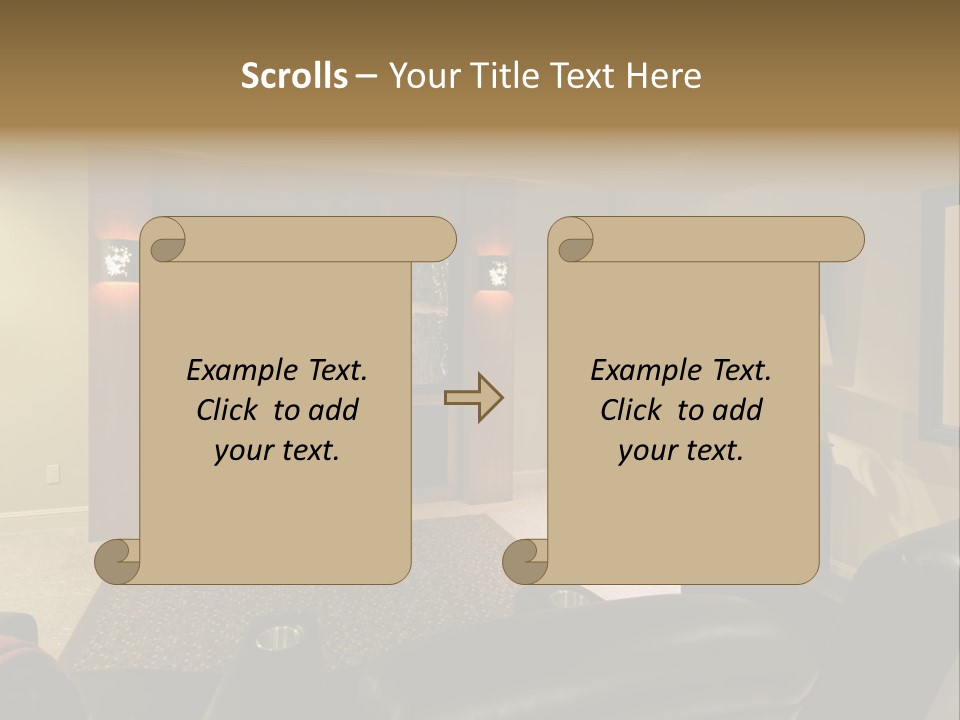 White Glass Cream Of Rice PowerPoint Template