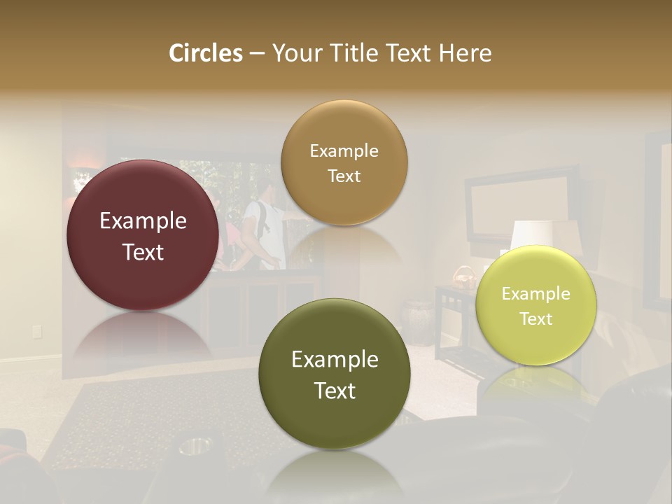 White Glass Cream Of Rice PowerPoint Template