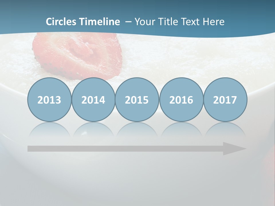 White Glass Cream Of Rice PowerPoint Template