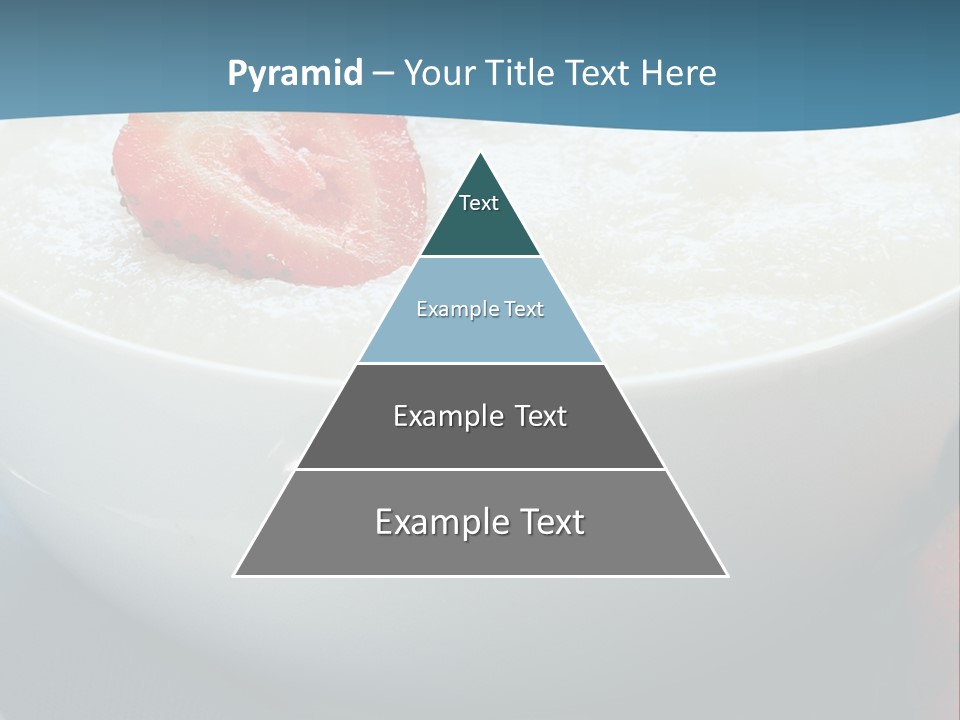 White Glass Cream Of Rice PowerPoint Template