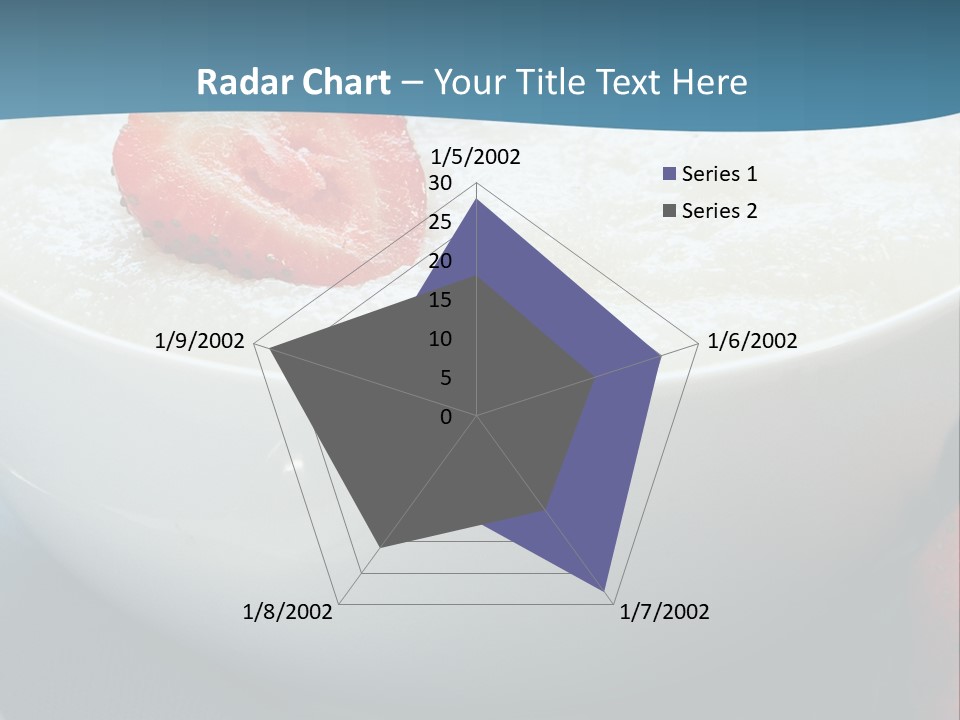 White Glass Cream Of Rice PowerPoint Template