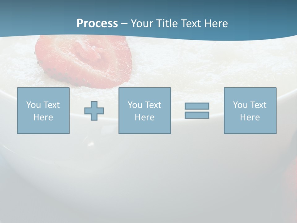 White Glass Cream Of Rice PowerPoint Template