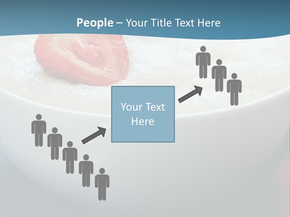 White Glass Cream Of Rice PowerPoint Template