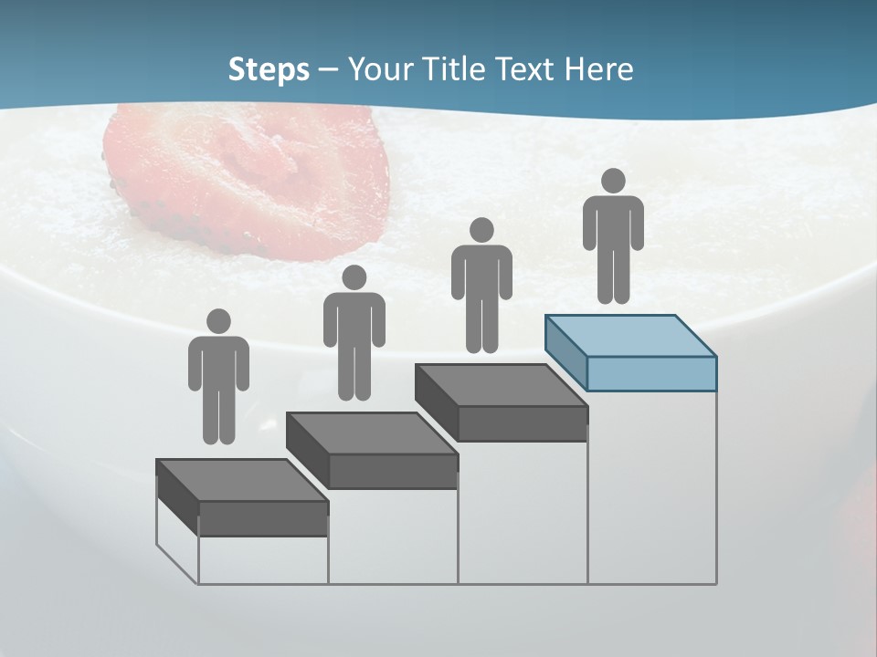 White Glass Cream Of Rice PowerPoint Template