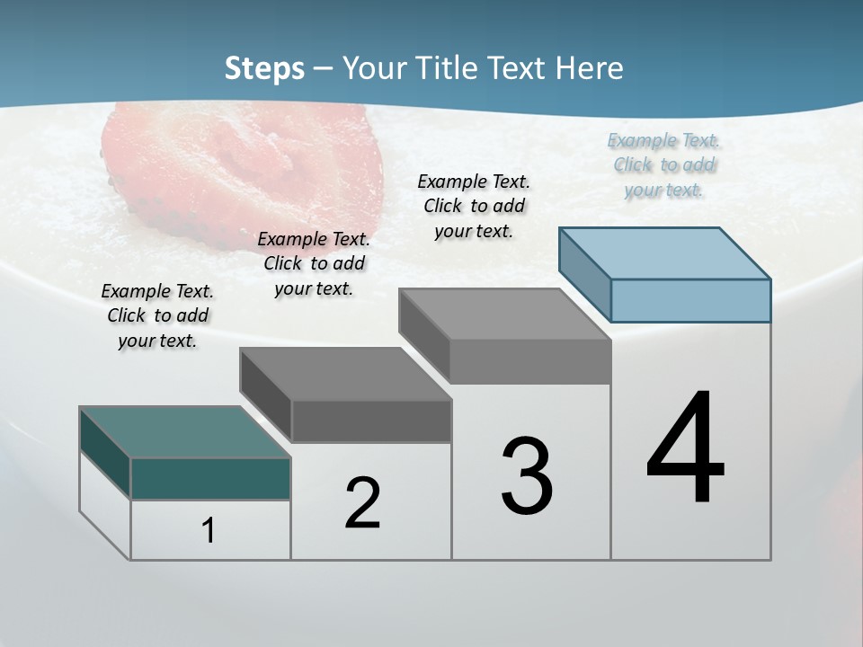 White Glass Cream Of Rice PowerPoint Template