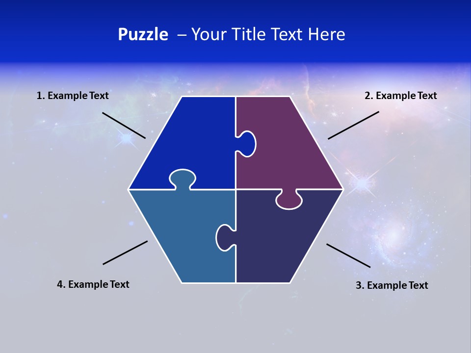 Celestial Glowing Starfield PowerPoint Template