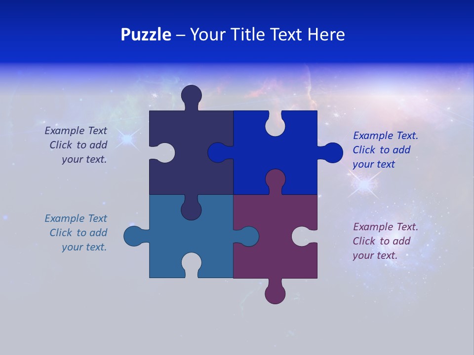 Celestial Glowing Starfield PowerPoint Template