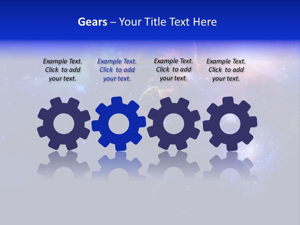 Celestial Glowing Starfield PowerPoint Template